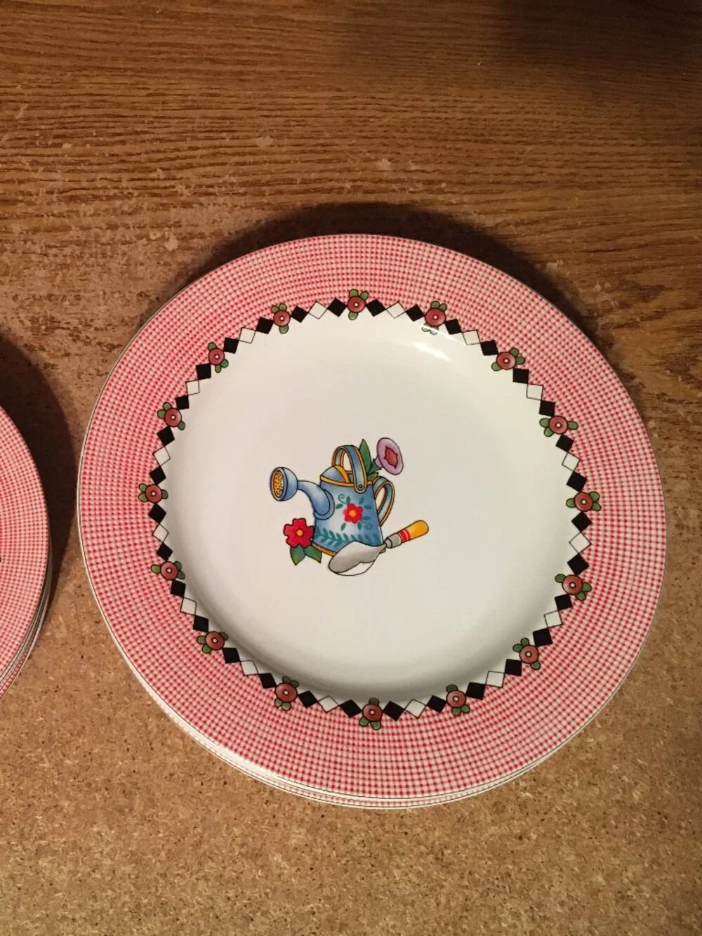 SET OF 8 1994 GARDEN TIME AT HOME WITH MARY ENGELBREIT SAKURA STONEWARE 8